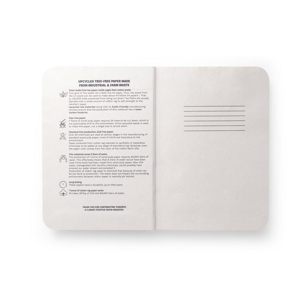 TEAPAD SEMI-RIGID. A5 Notepad Natural