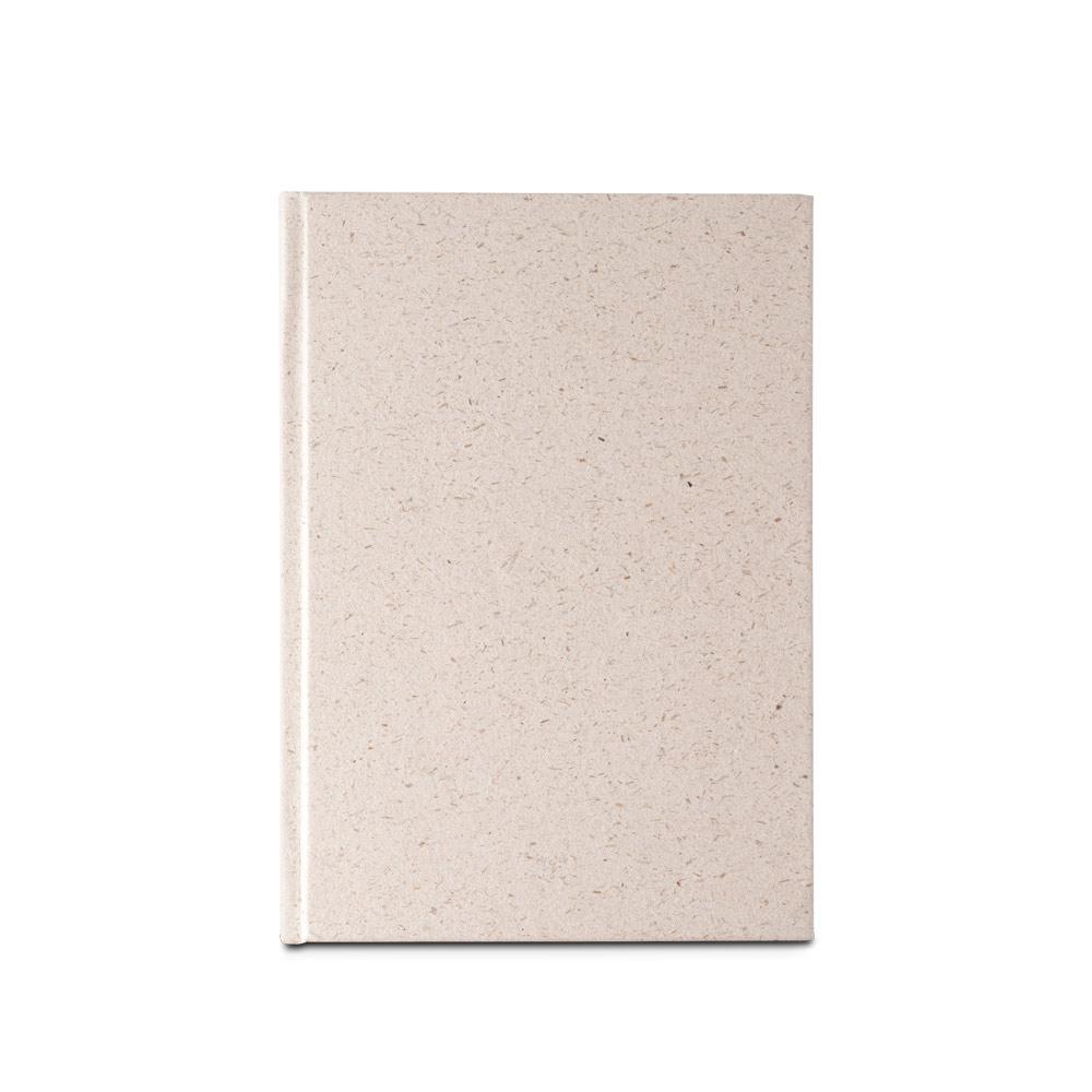 ORGANIC RIGID. A5 Notepad Natural deschis
