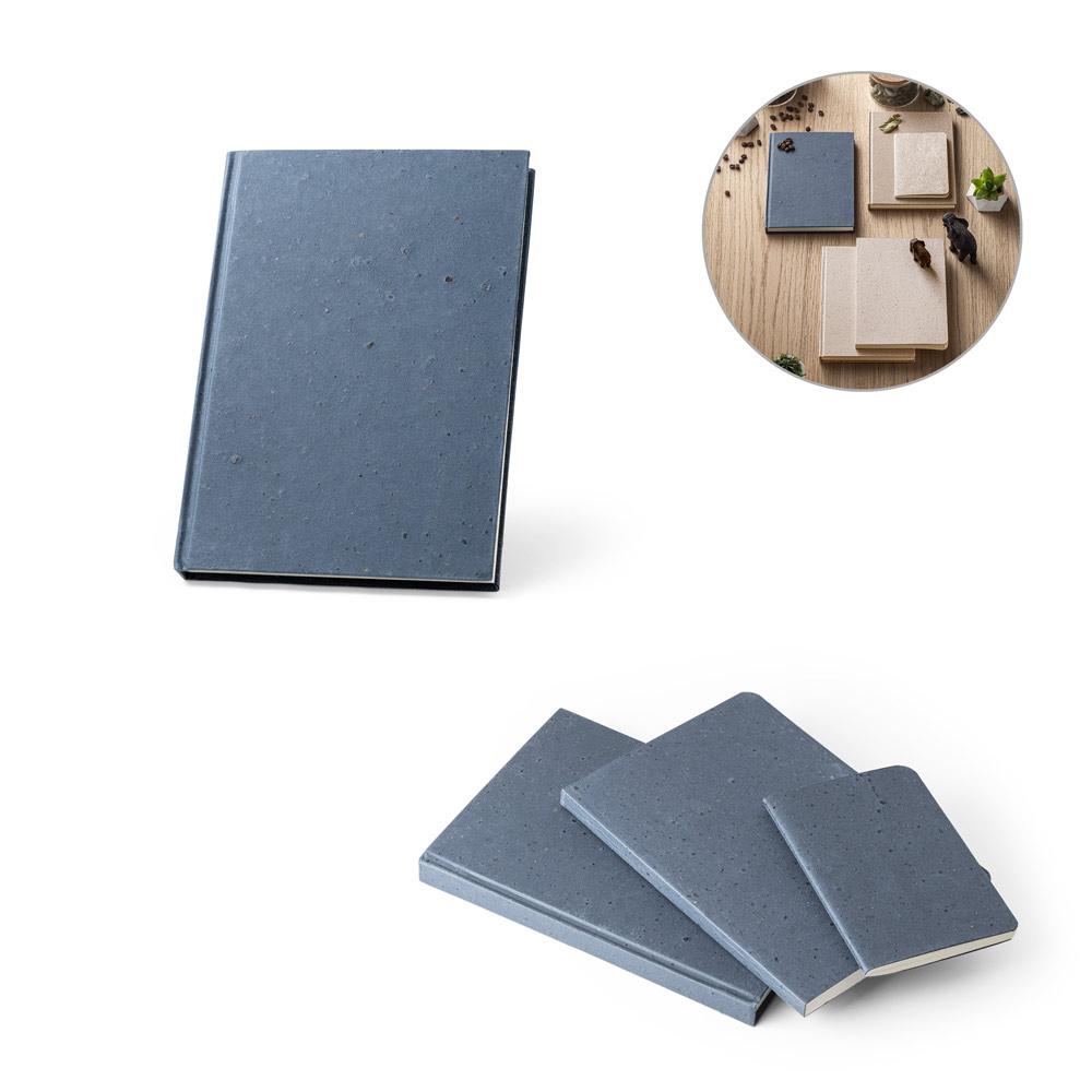 COFFEEPAD RIGID. A5 Notepad Albastru