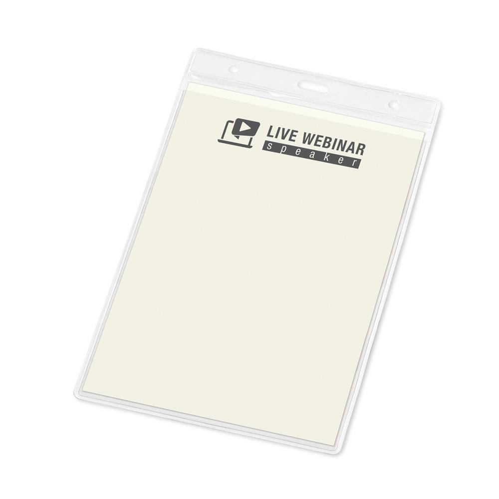 WHITMAN. Husă verticală pentru insigna de identificare Transparent