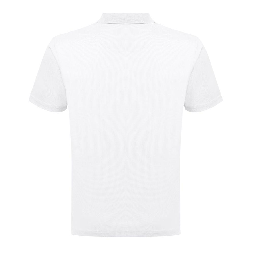 THC DYNAMIC WH. Tricou polo tehnic bărbătesc Alb