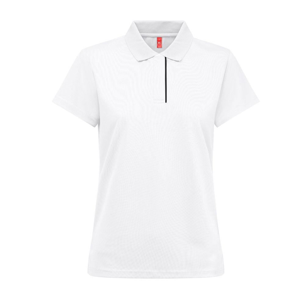THC DYNAMIC WOMEN WH. Polo tehnic feminin Alb L