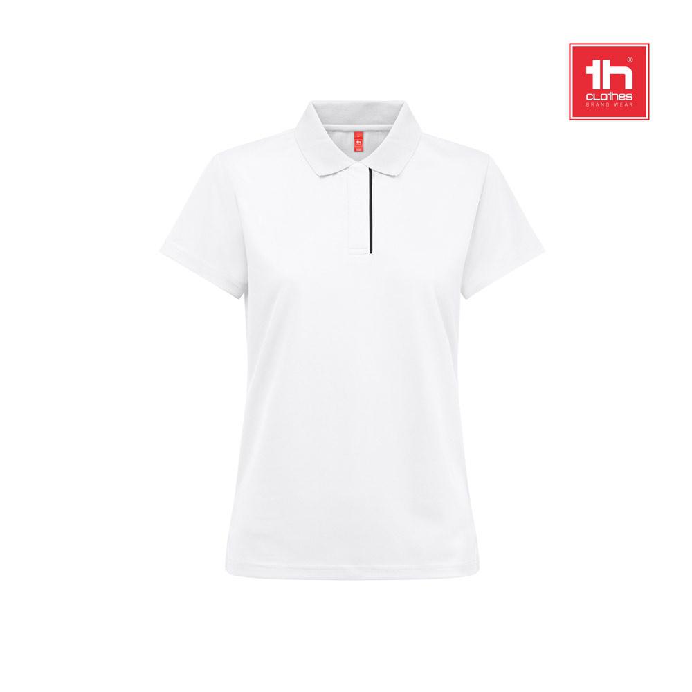 THC DYNAMIC WOMEN WH. Polo tehnic feminin Alb L