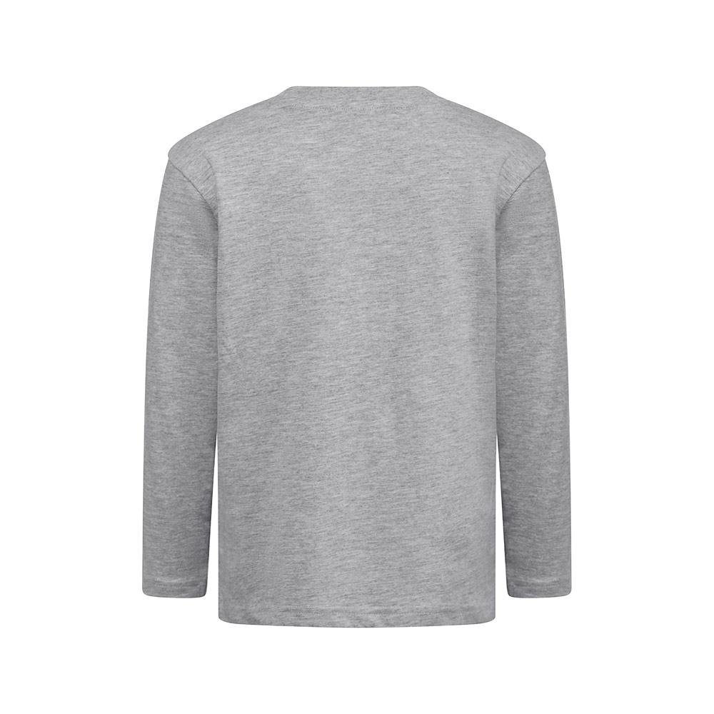 THC BUCHAREST KIDS. Tricou cu mânecă lungă pentru copii Gri melange deschis 6 ani