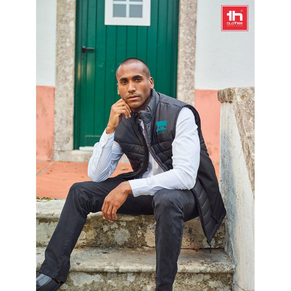 THC CLOUD. Vesta căptușită unisex Gri M