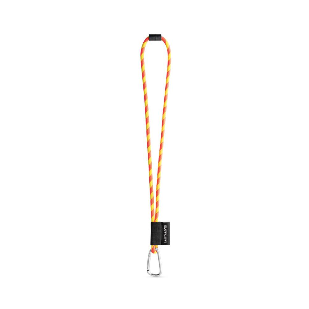 Lanyard tubular Long Set II. Modele standard 361 - Galben hexacrom/Portocaliu hexacrom