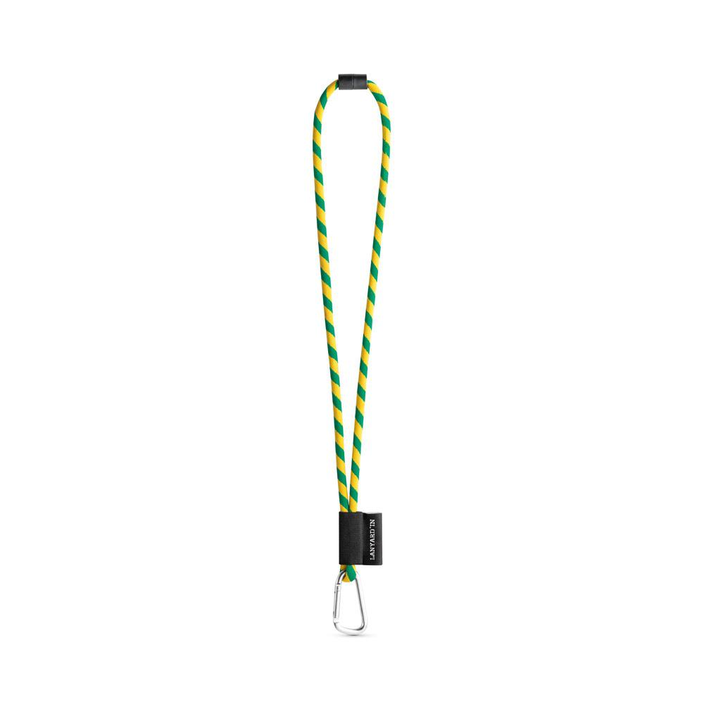 Lanyard tubular Long Set II. Modele standard 371 - Galben/Verde
