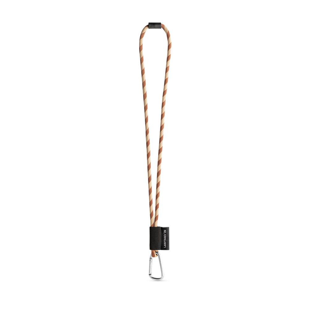 Lanyard tubular Long Set II. Modele standard 373 - Maro/Bej