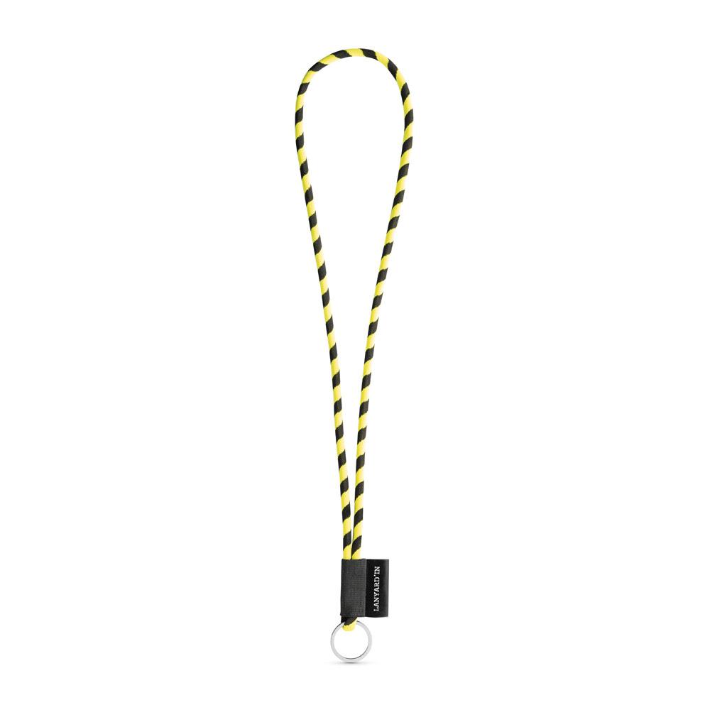 Lanyard tubular Long Set I. Modele standard 363 - Galben hexacrom/Negru