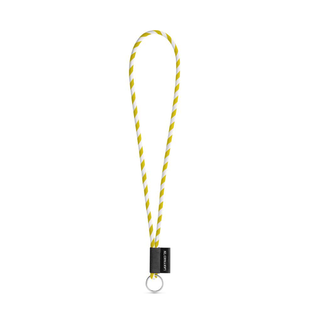 Lanyard tubular Long Set I. Modele standard 387 - Alb/Galben