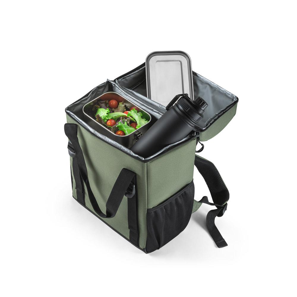 ROMA L. Rucsac termic căptușit din 600D PET (100% rPET) și ripstop Verde închis