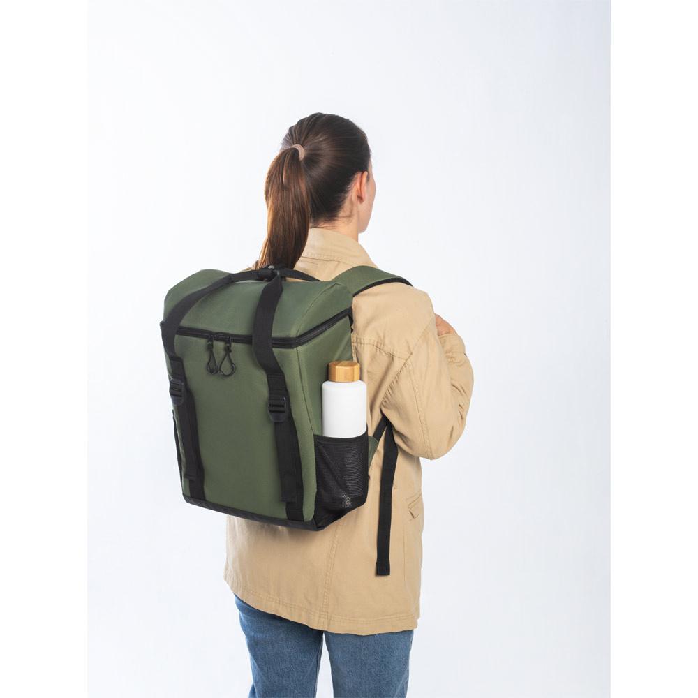 ROMA L. Rucsac termic căptușit din 600D PET (100% rPET) și ripstop Verde închis