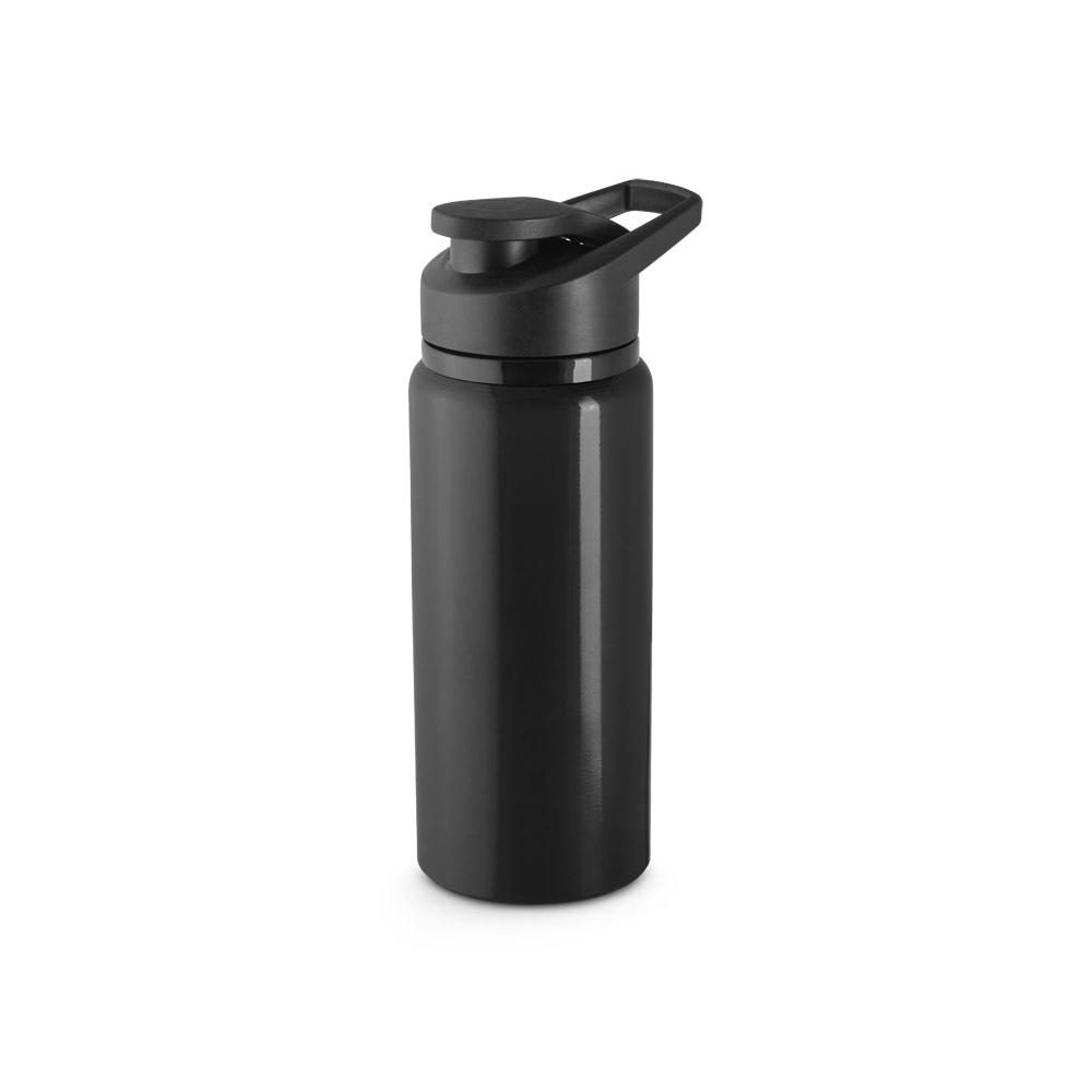 SHAWN. Sticlă sport din aluminiu reciclat 90% (660 mL) Negru