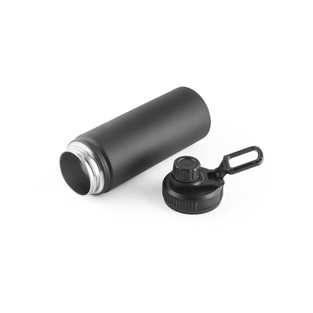 FEDERER. Sticlă din oțel inoxidabil reciclat 90% (570 mL) Negru