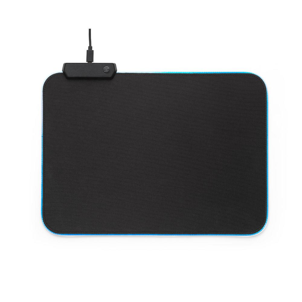 THORNE MOUSEPAD RGB. Mousepad cu bază de cauciuc Negru