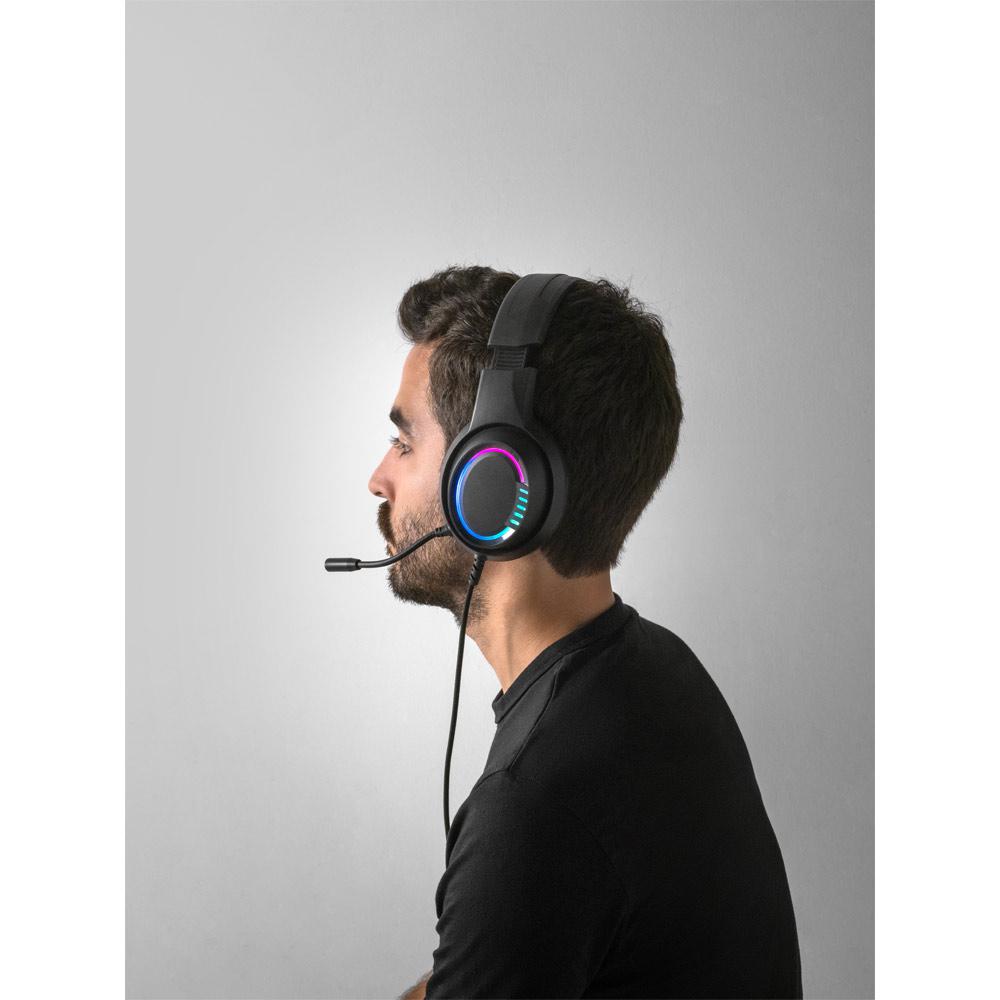 Thorne Headset RGB. Căști de gaming cu microfon Negru