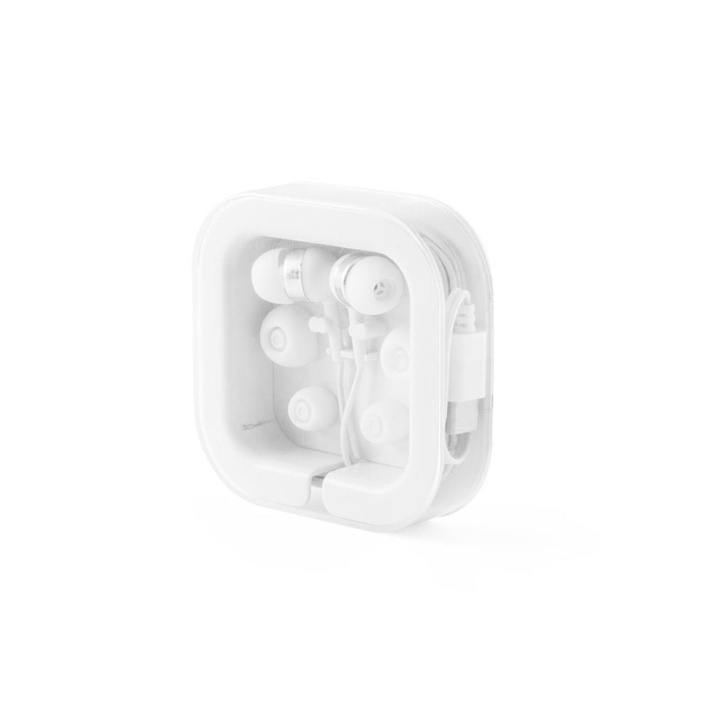 PRESLEY. Căști din ABS reciclat cu microfon încorporat Alb