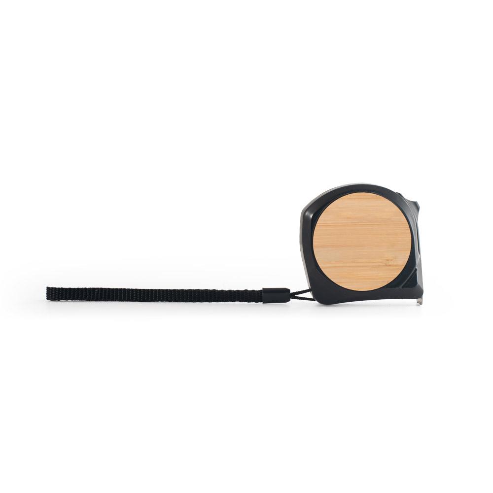 ODENSE V. Bandă metrică de 5 m din ABS 100% reciclat Negru