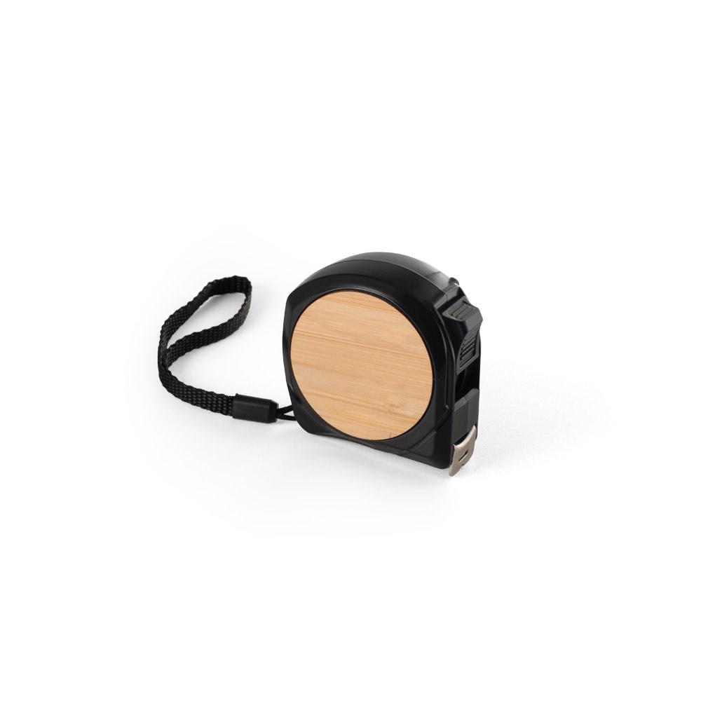 ODENSE V. Bandă metrică de 5 m din ABS 100% reciclat Negru