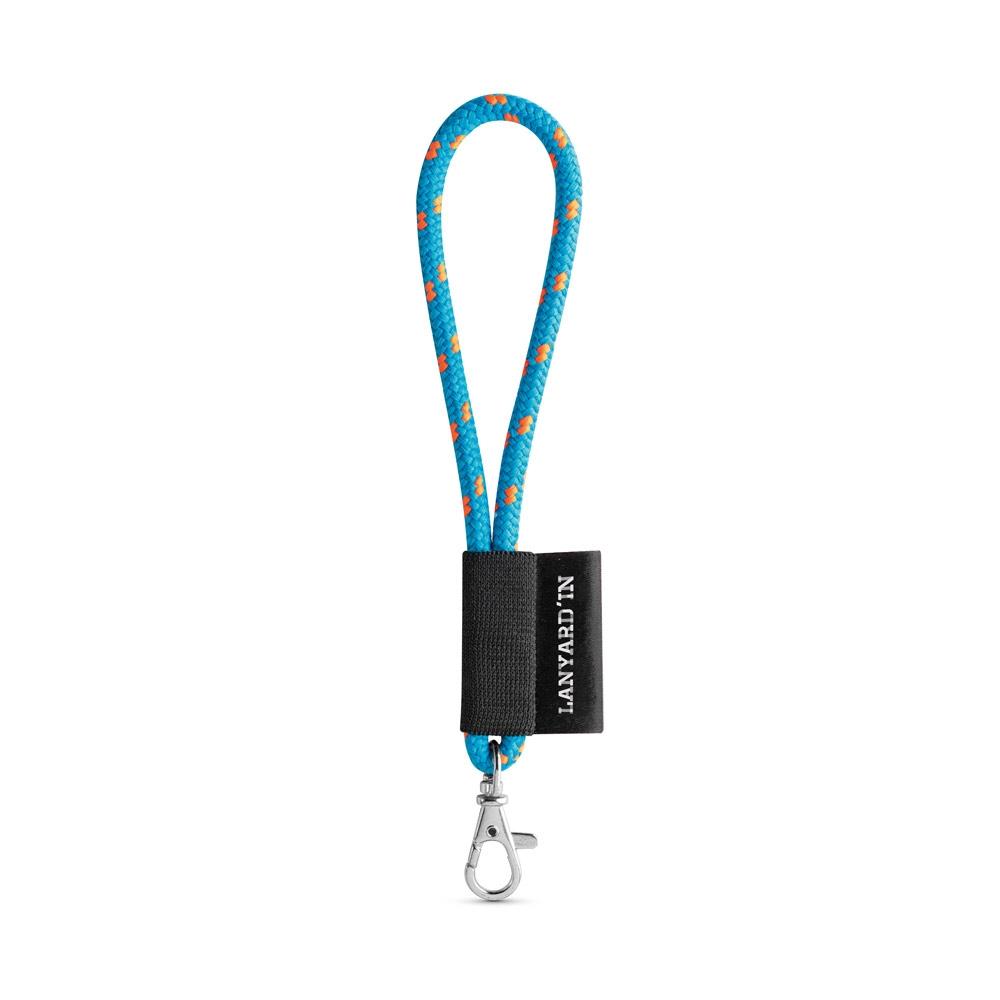 Lanyard Tube Short Set. Modele standard 364 - Portocaliu hexacrom/Albastru Royal