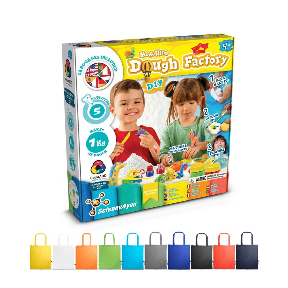 Modeling Dough Factory Kit II. Joc educațional furnizat cu o pungă de cadou pliabilă 190T Roșu