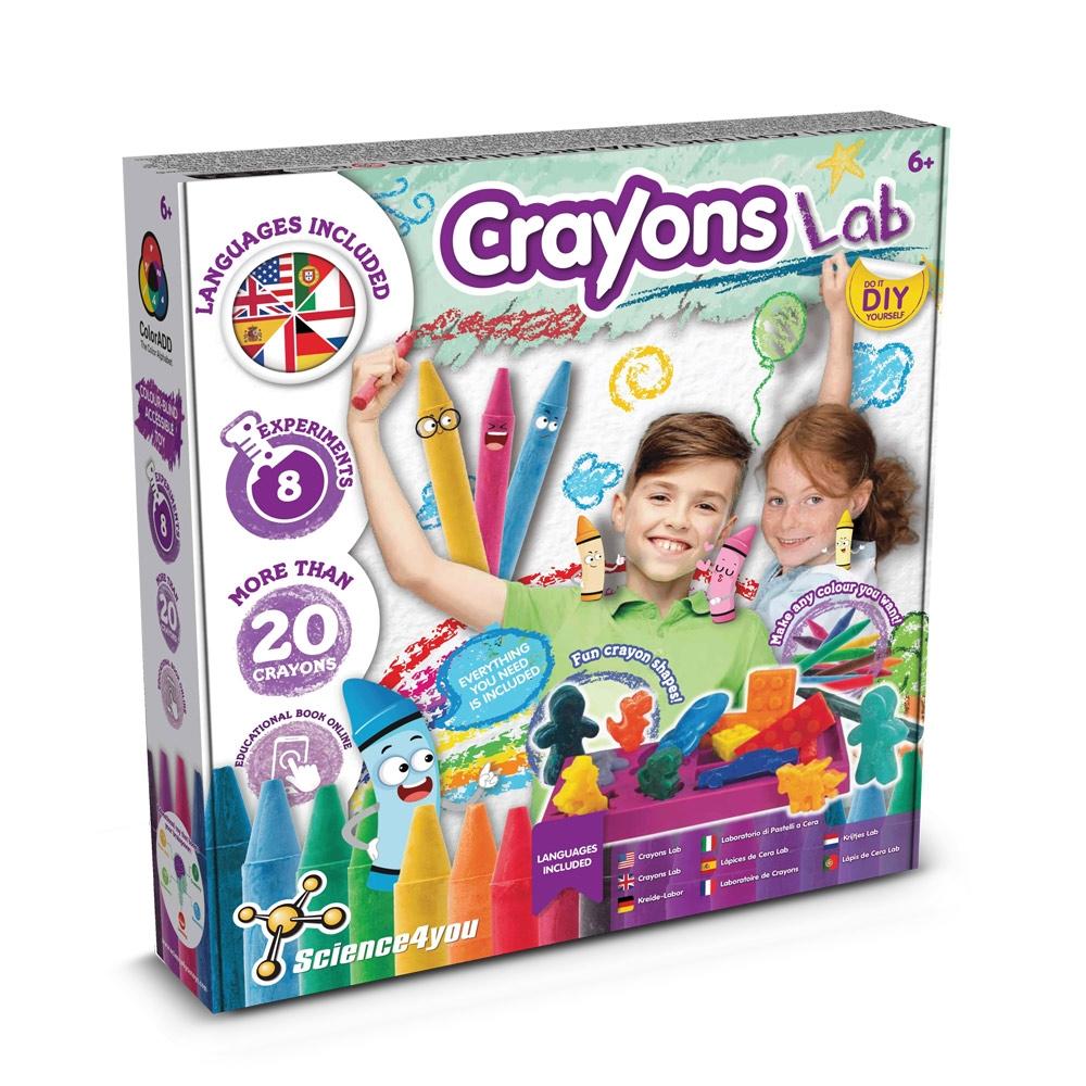 Crayon Factory Kit IV. Joc educațional furnizat cu o pungă cadou din hârtie kraft (115 g/m²) Natural