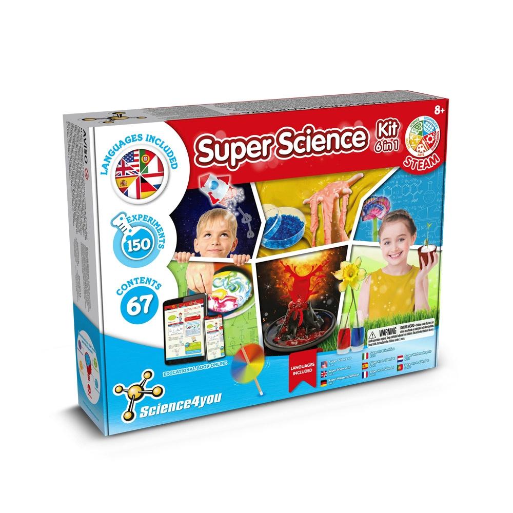 6 in 1 Super Science Kit I. Joc educațional pentru copii Asortat
