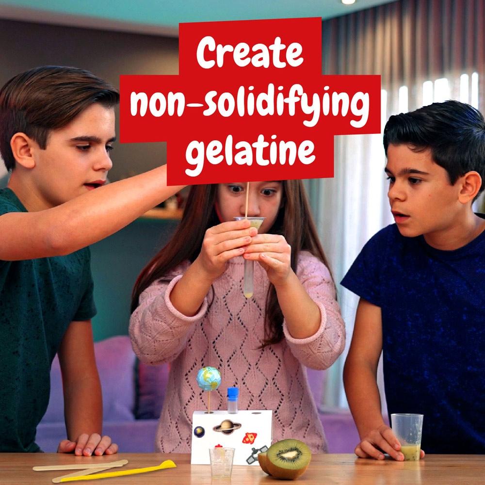 6 in 1 Super Science Kit II. Joc educațional furnizat cu o pungă cadou din hârtie kraft (100 g/m²) Alb