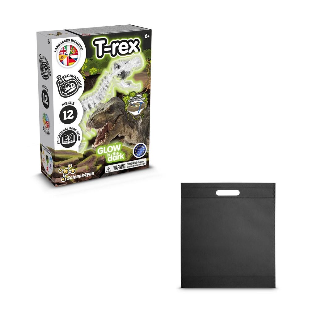 Fossil Excavation Kit IV. Joc educațional furnizat cu o pungă cadou nețesută (80 g/m²) Negru