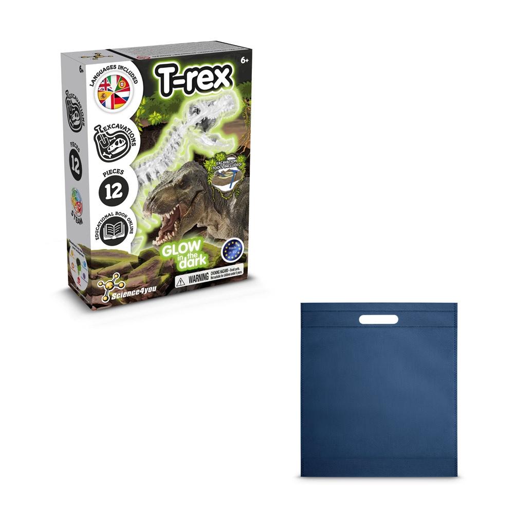 Fossil Excavation Kit IV. Joc educațional furnizat cu o pungă cadou nețesută (80 g/m²) Albastru