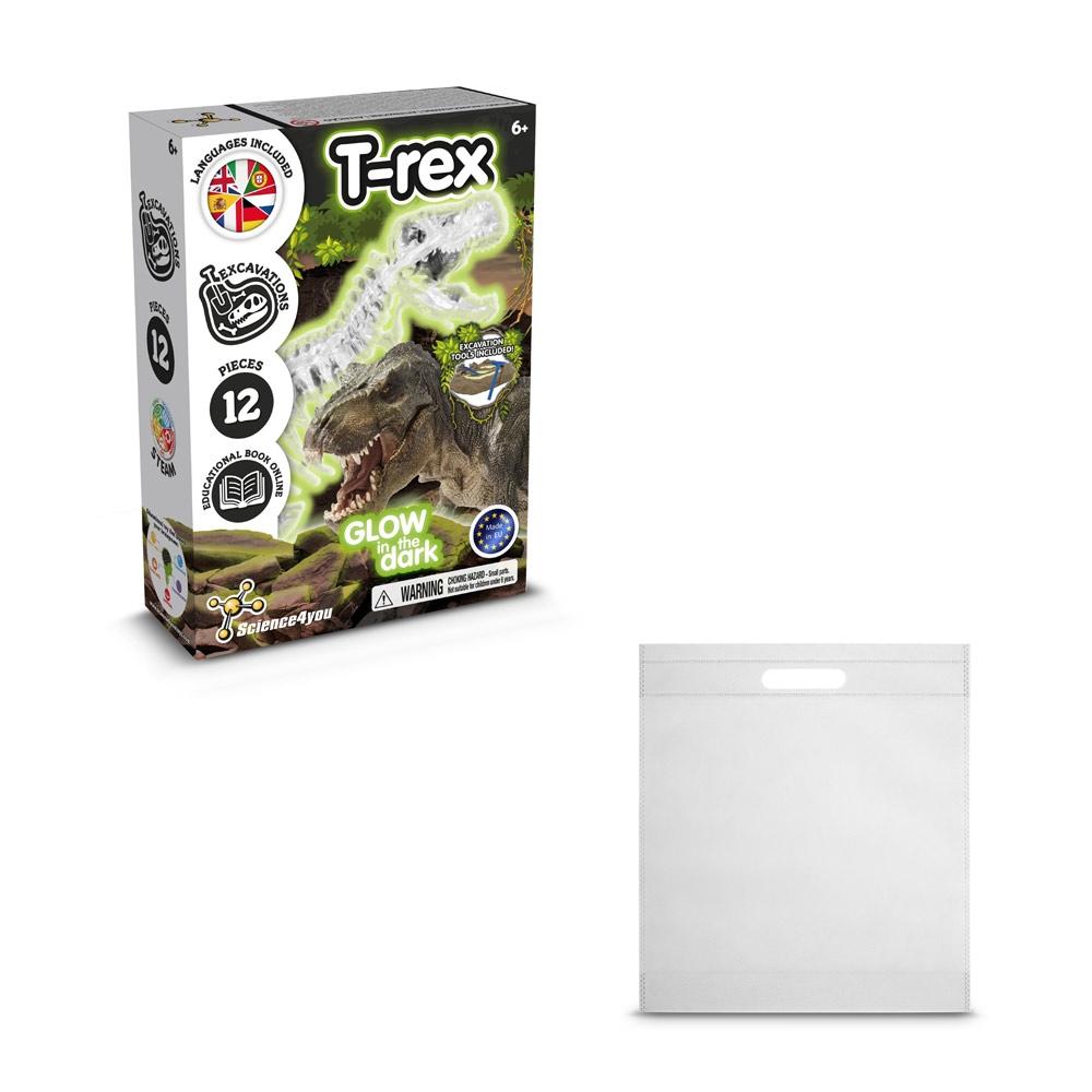 Fossil Excavation Kit IV. Joc educațional furnizat cu o pungă cadou nețesută (80 g/m²) Alb