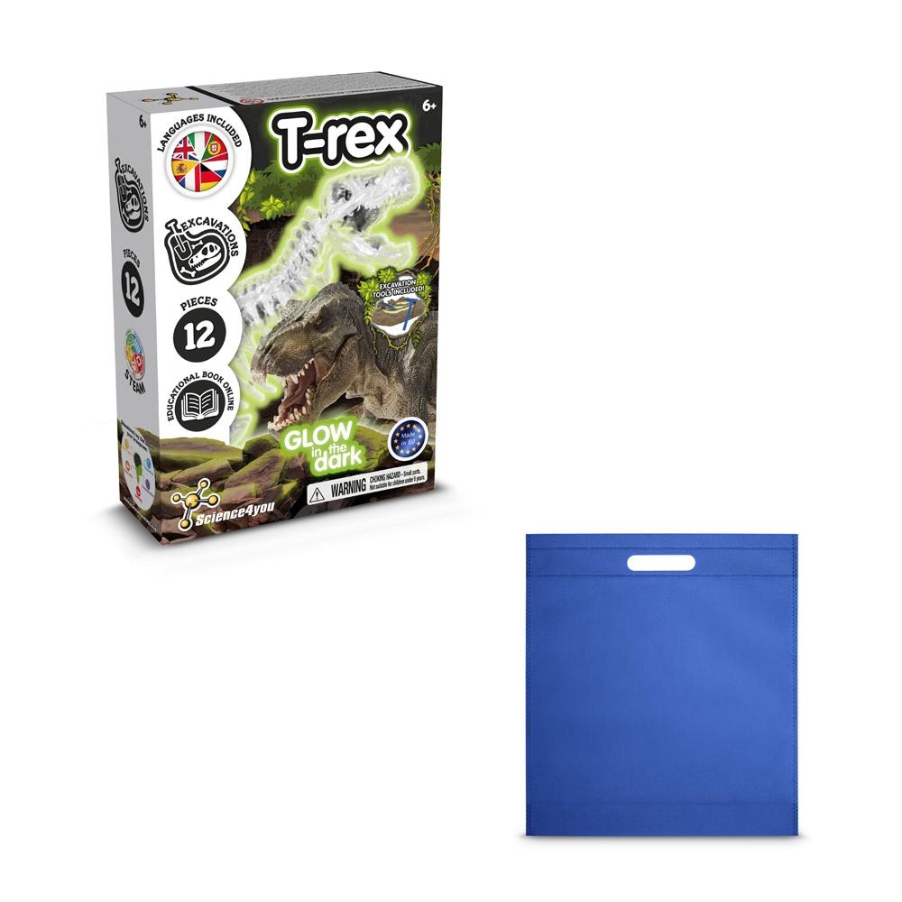 Fossil Excavation Kit IV. Joc educațional furnizat cu o pungă cadou nețesută (80 g/m²) Albastru Royal