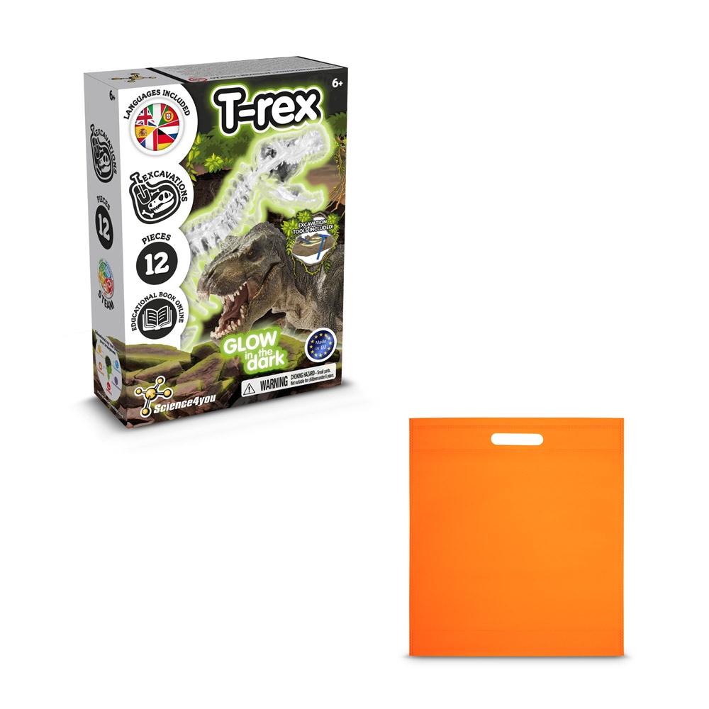 Fossil Excavation Kit IV. Joc educațional furnizat cu o pungă cadou nețesută (80 g/m²) Portocaliu