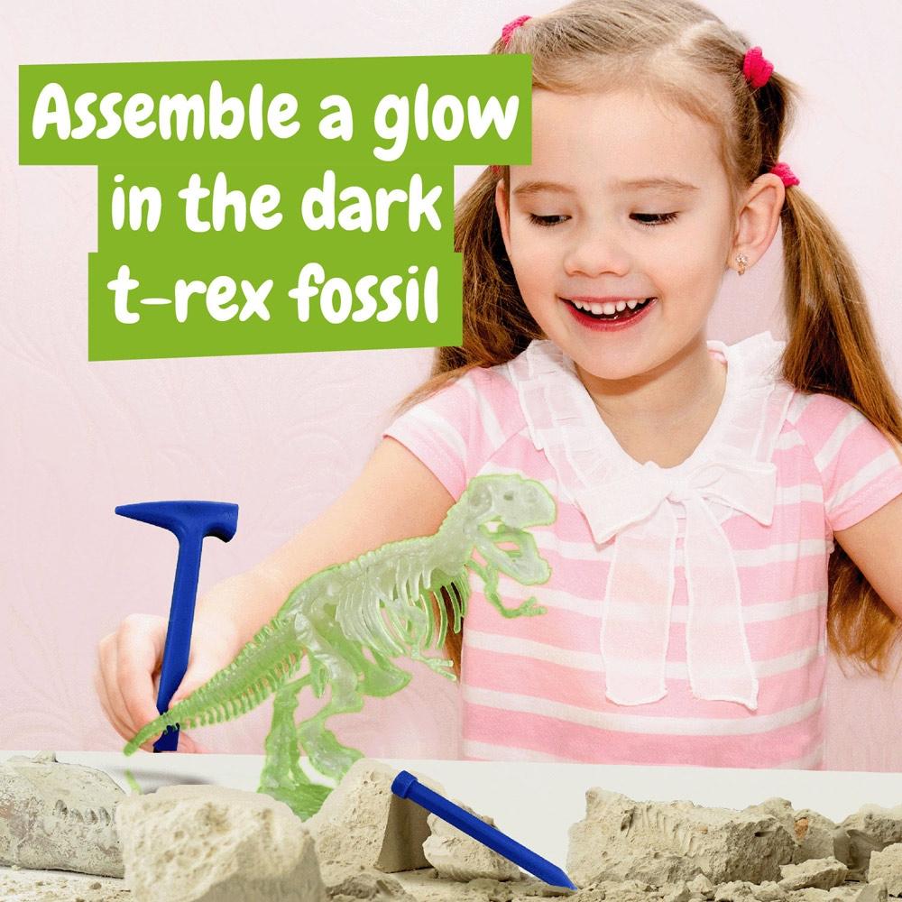 Fossil Excavation Kit V. Joc educațional furnizat cu o pungă de cadou pliabilă 190T Negru