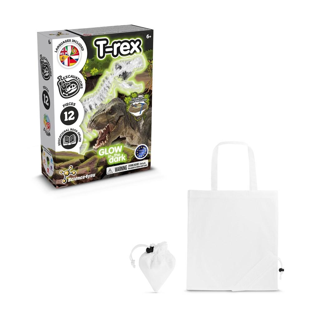 Fossil Excavation Kit V. Joc educațional furnizat cu o pungă de cadou pliabilă 190T Alb