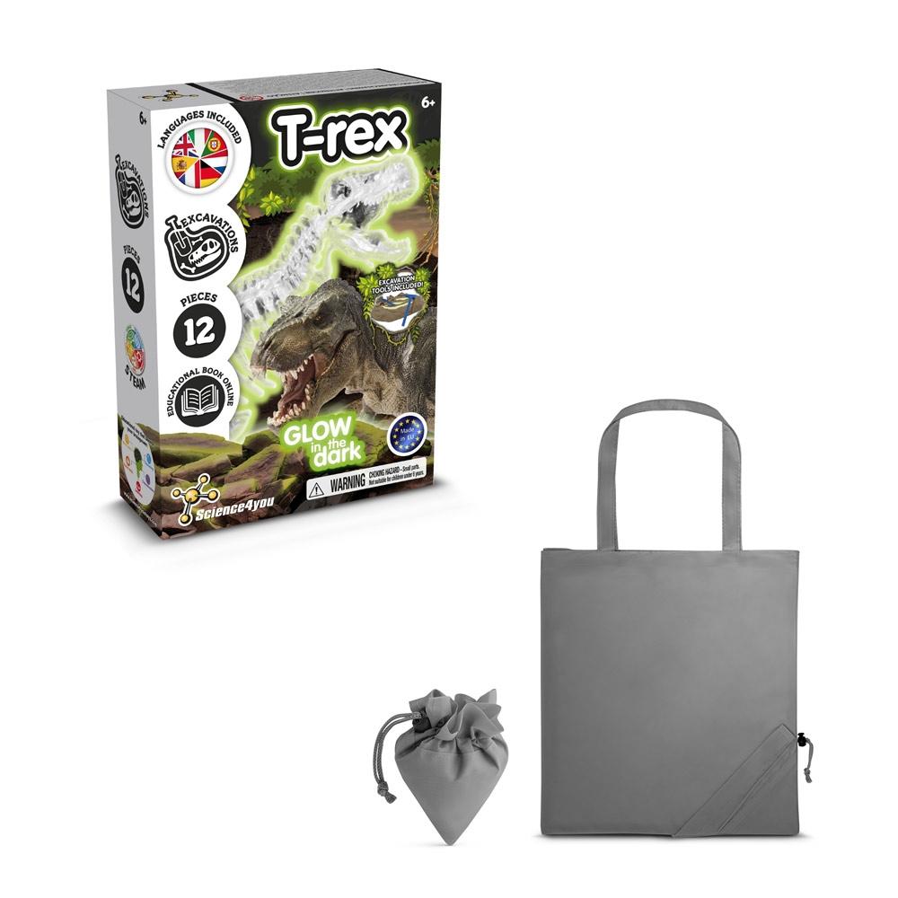 Fossil Excavation Kit V. Joc educațional furnizat cu o pungă de cadou pliabilă 190T Gri
