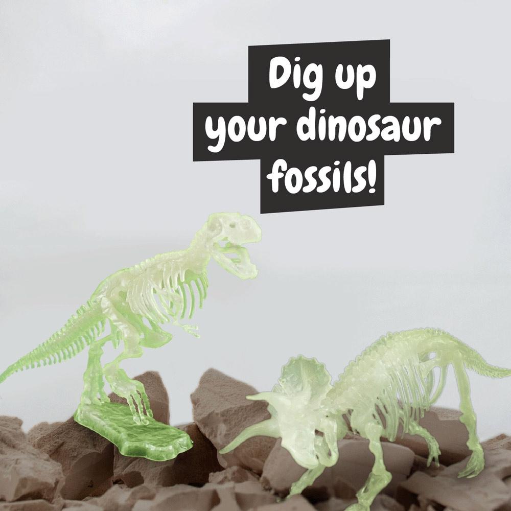 2 in 1 Fossil Excavation Kit III. Joc educațional furnizat cu o pungă cadou din hârtie kraft (115 g/m²) Natural