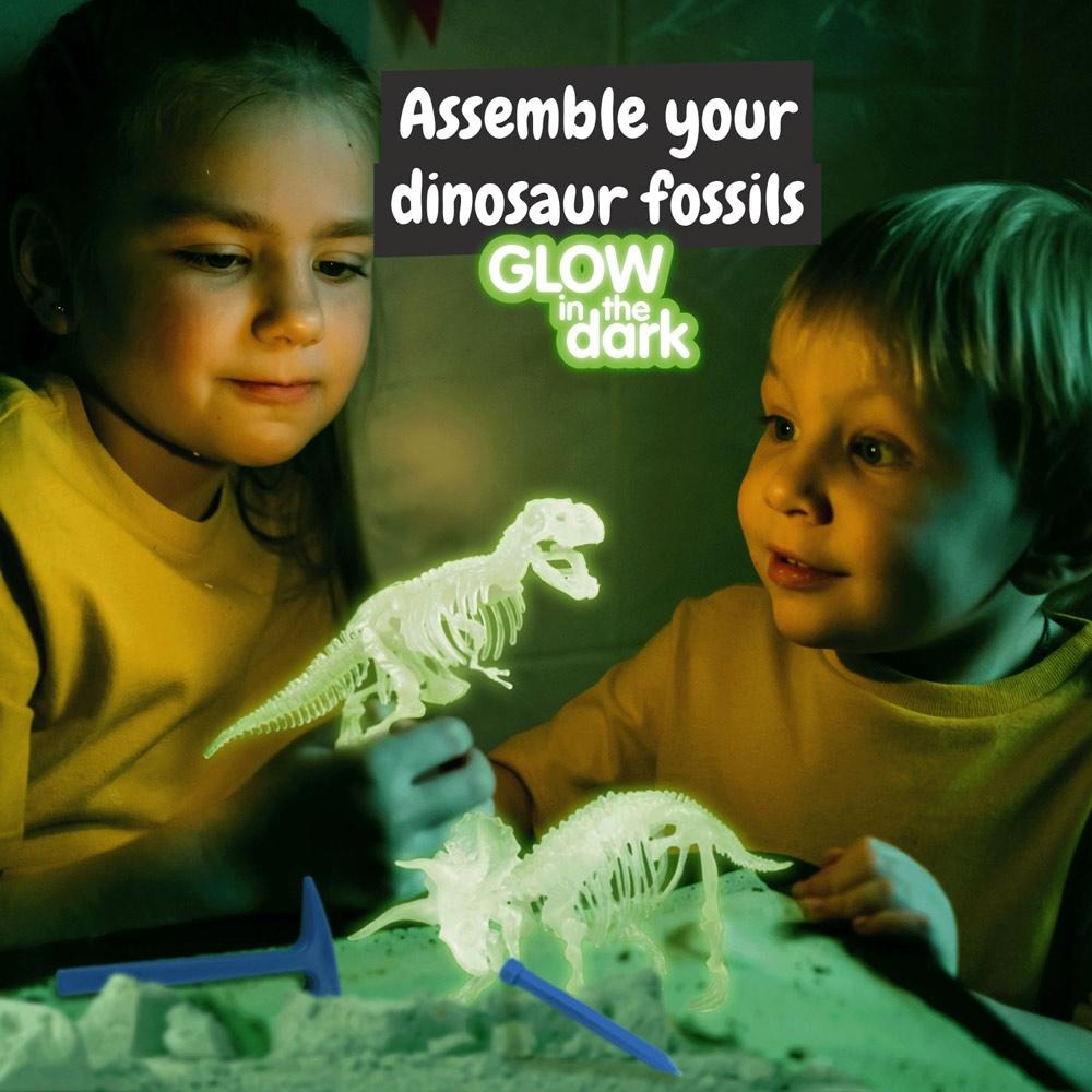 2 in 1 Fossil Excavation Kit III. Joc educațional furnizat cu o pungă cadou din hârtie kraft (115 g/m²) Natural