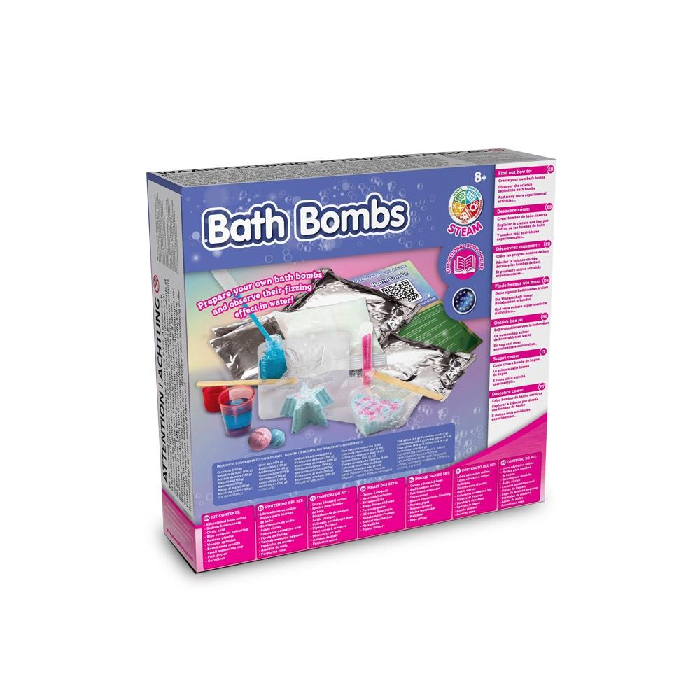 Bath Bombs Kit IV. Joc educațional furnizat cu o pungă cadou nețesută (80 g/m²) Roz