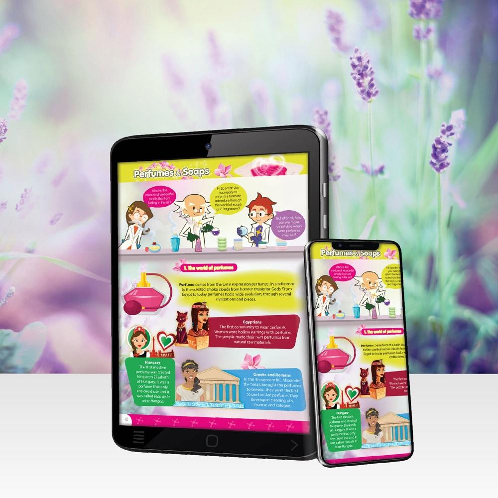 Perfume & Soap Factory Kit III. Joc educațional furnizat cu o pungă cadou din hârtie kraft (115 g/m²) Natural