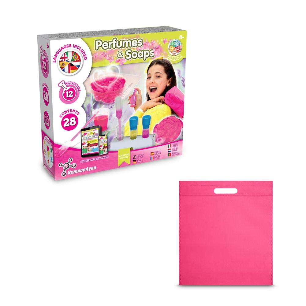 Perfume & Soap Factory Kit IV. Joc educațional furnizat cu o pungă cadou nețesută (80 g/m²) Roz