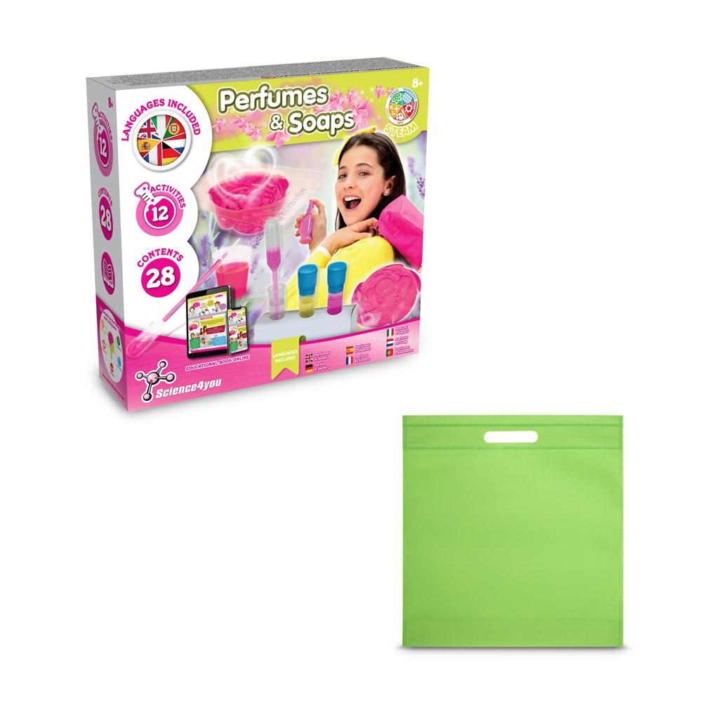 Perfume & Soap Factory Kit IV. Joc educațional furnizat cu o pungă cadou nețesută (80 g/m²) Verde deschis