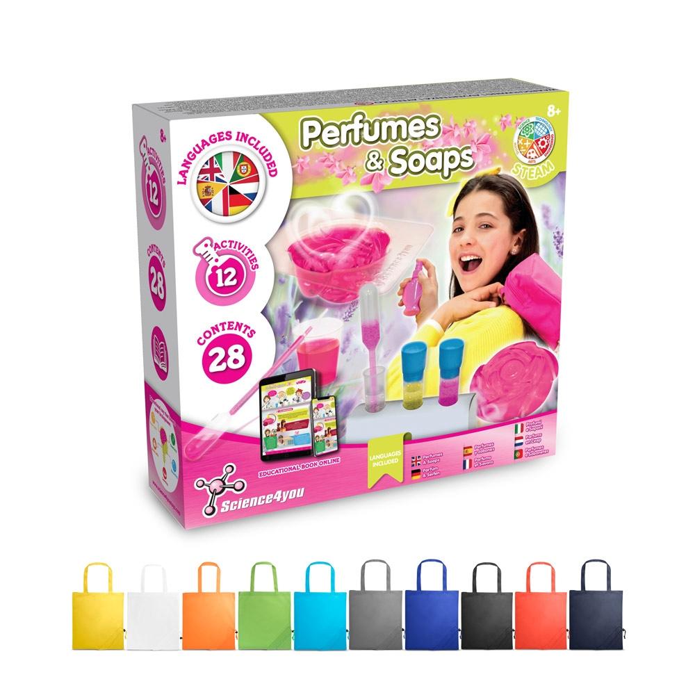 Perfume & Soap Factory Kit V. Joc educațional furnizat cu o pungă de cadou pliabilă 190T Portocaliu