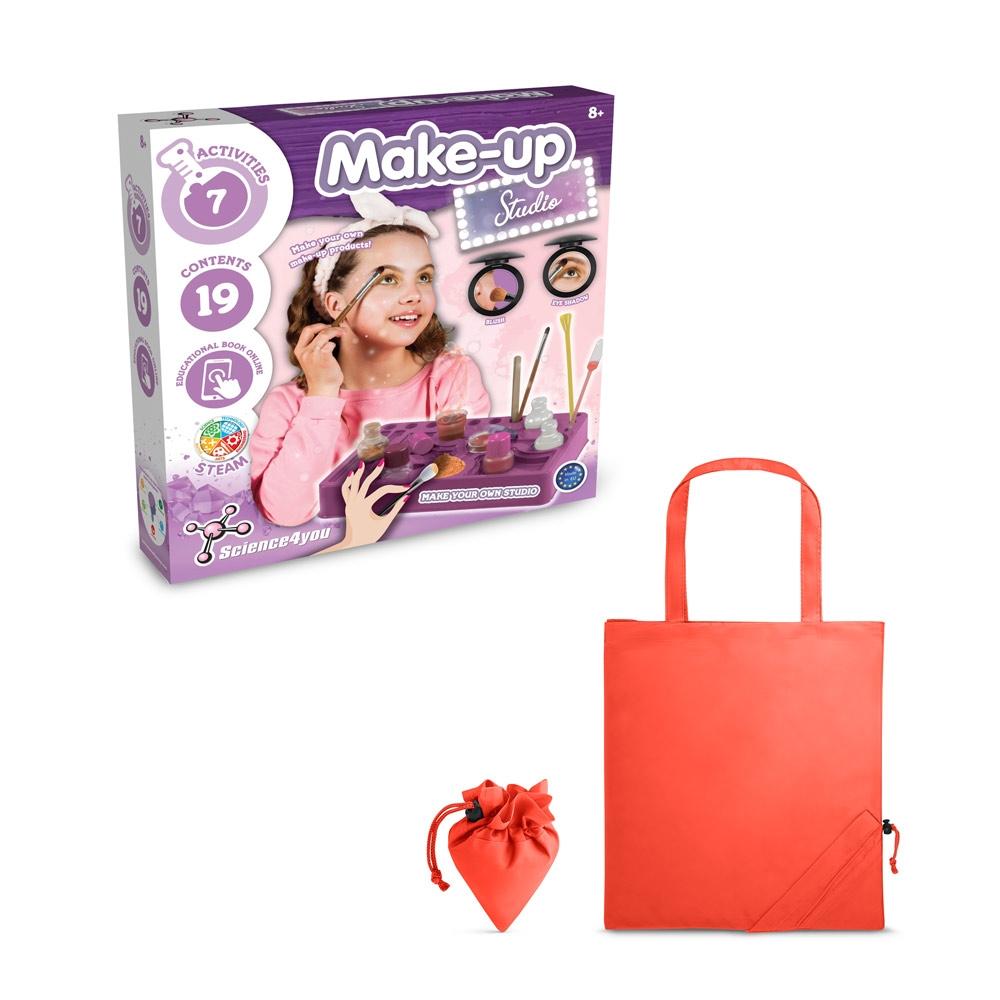 Makeup Studio Kit II. Joc educațional furnizat cu o pungă de cadou pliabilă 190T Roșu