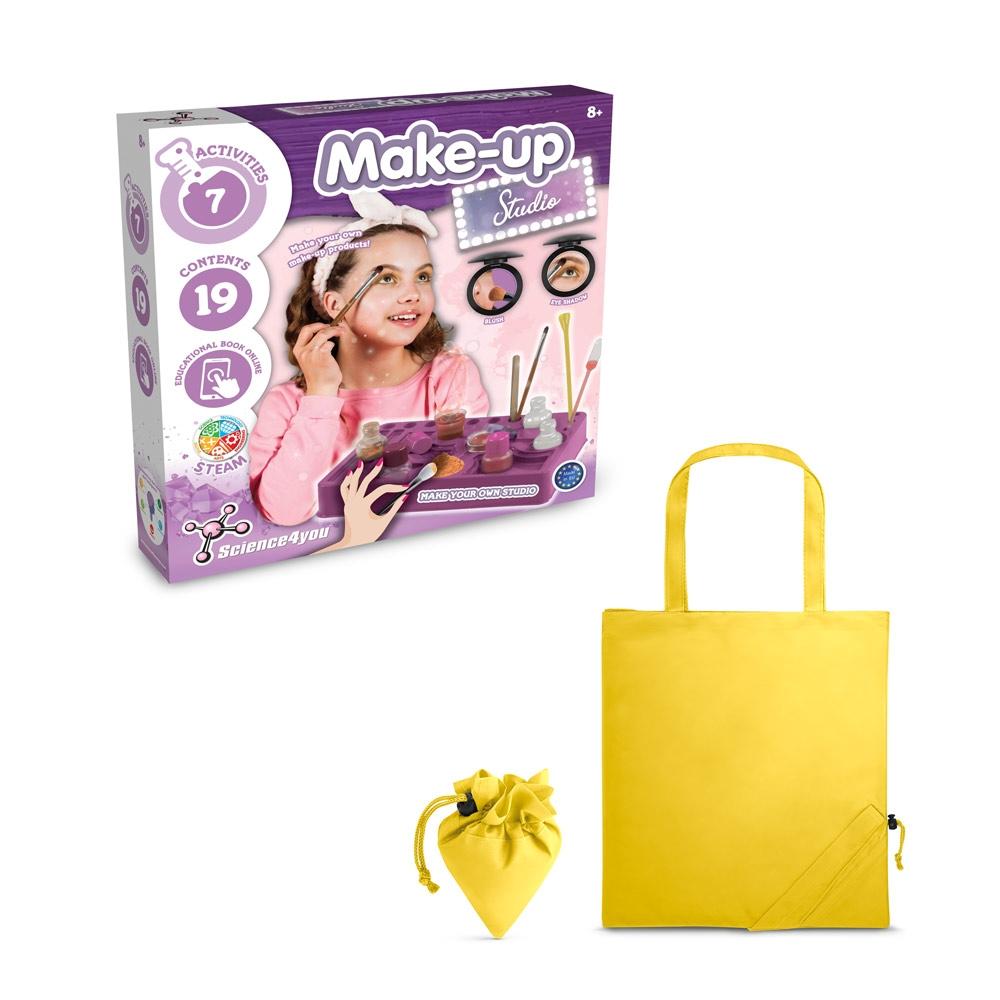 Makeup Studio Kit II. Joc educațional furnizat cu o pungă de cadou pliabilă 190T Galben