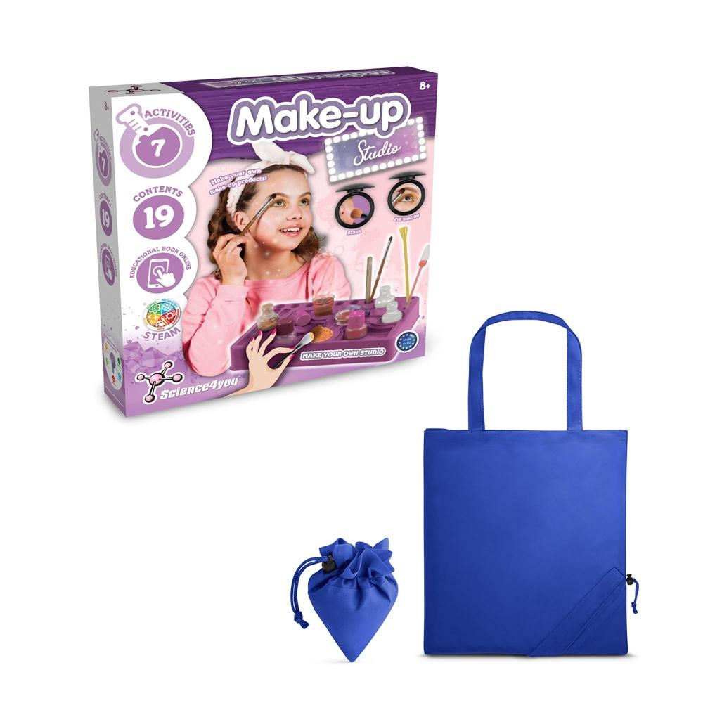 Makeup Studio Kit II. Joc educațional furnizat cu o pungă de cadou pliabilă 190T Albastru Royal
