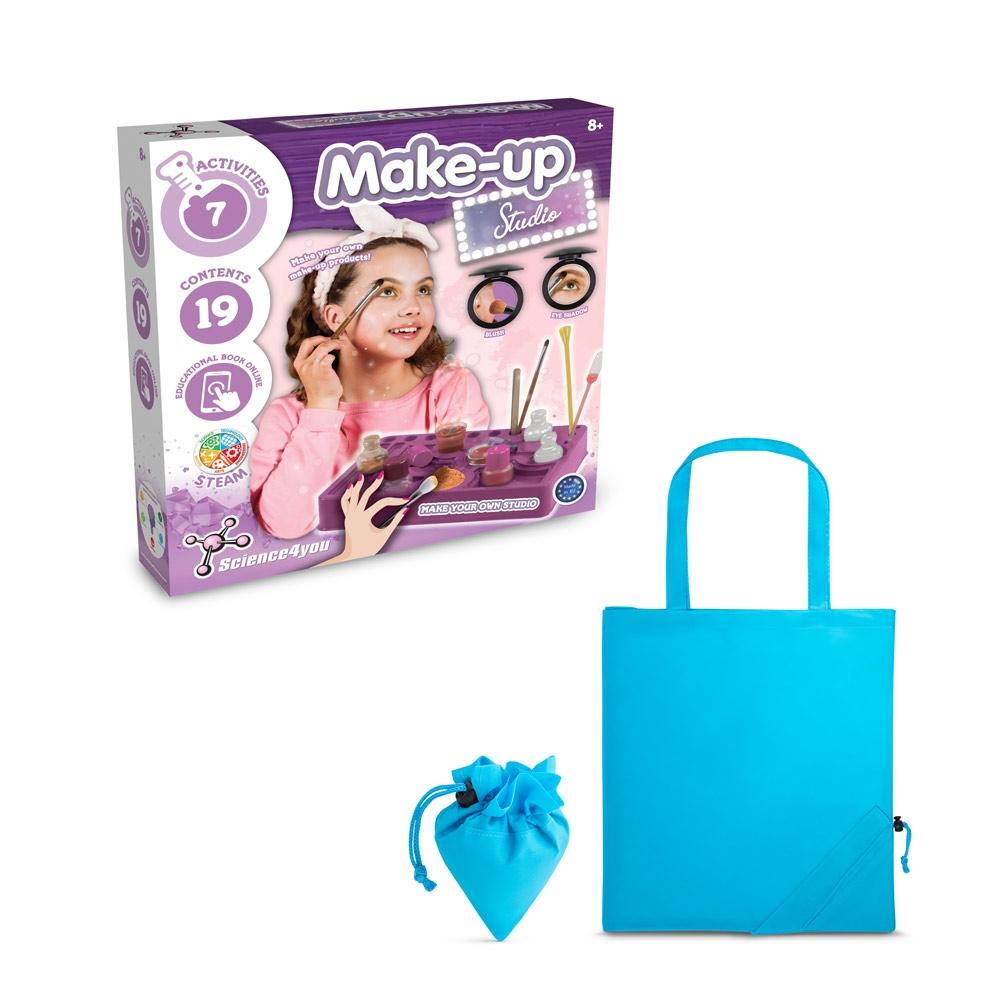 Makeup Studio Kit II. Joc educațional furnizat cu o pungă de cadou pliabilă 190T Albastru deschis