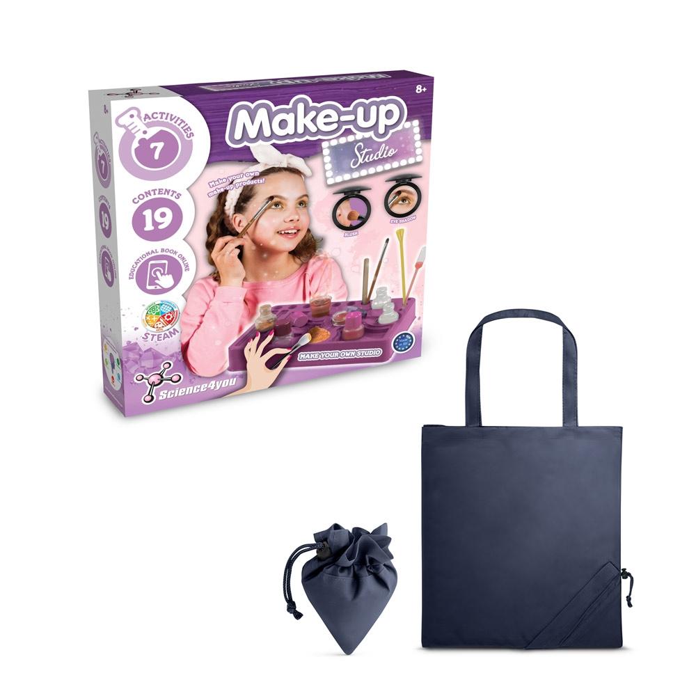 Makeup Studio Kit II. Joc educațional furnizat cu o pungă de cadou pliabilă 190T Albastru marin