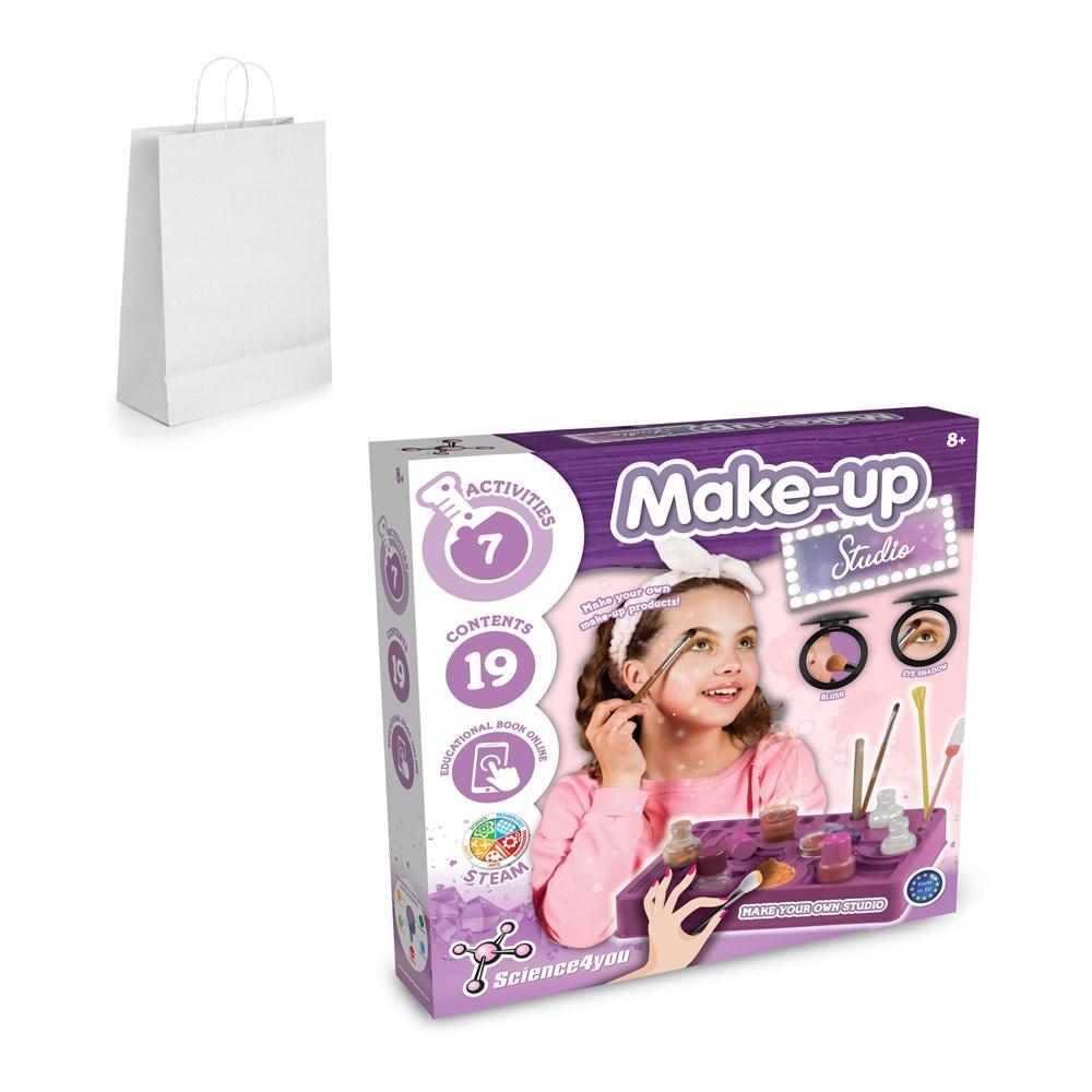 Makeup Studio Kit III. Joc educațional furnizat cu o pungă cadou din hârtie kraft (100 g/m²) Alb