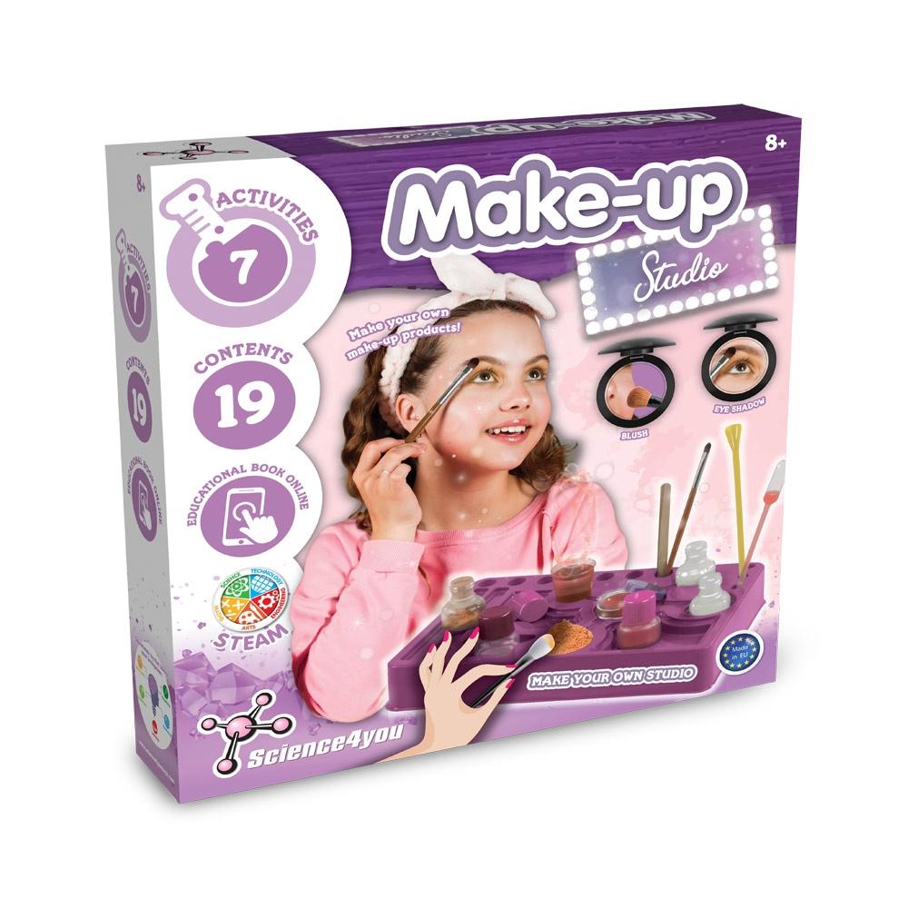 Makeup Studio Kit IV. Joc educațional furnizat cu o pungă cadou din hârtie kraft (115 g/m²) Natural